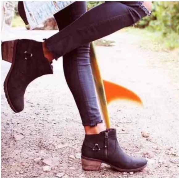 Teva Shoes - Teva Foxy Ankle Boots Black‎ Leather Size 7